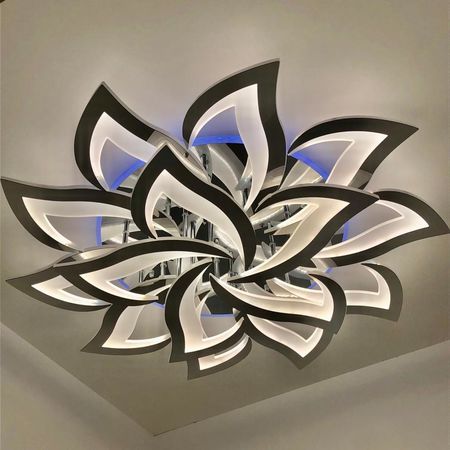 Светодиодная люстра 8028/10+5 CR 270W+15W RGB, фото 