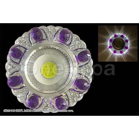 Встр. свет-к 42246-9.0-001PL MR16+LED3W CL/PP, фото 