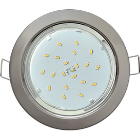 Встр. свет-к Ecola GX53 H4 Donwlight without reflector_chrome, фото 