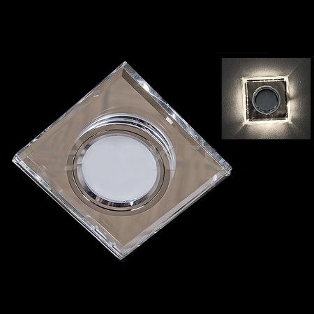 Встр. свет-к 16310-9.0-001LF MR16+LED3W WT (CL), фото , изображение 2