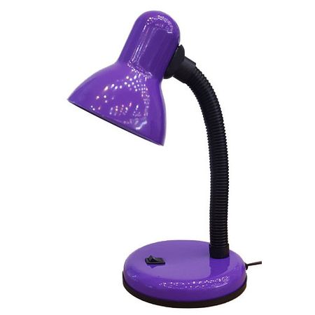 Настольная лампа на подставке MT-203B фиолетовая E27 60Вт, фото 