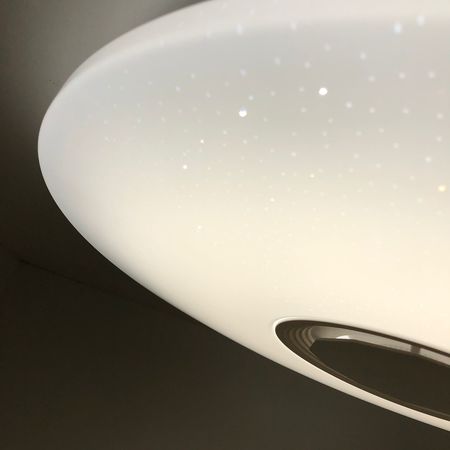 Управляемый светодиодный светильник Ambrella RGB FF200 WH/CH белый/хром 48W D395*80 Музыка+Подсветка, фото , изображение 13