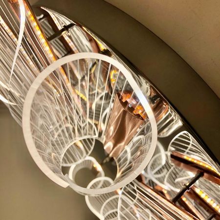Светодиодная люстра ESTARES LUMIERA 90W CR/GD/CLEAR, фото , изображение 2