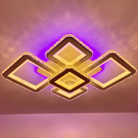 Светильник светодиодный 60243/5 RGB WH+CR LED 192+36W, фото , изображение 4