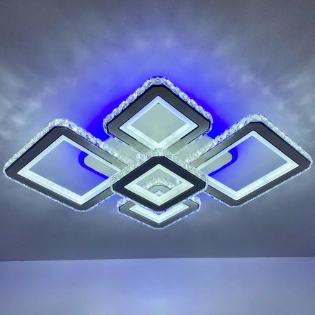 Светильник светодиодный 60243/5 RGB WH+CR LED 192+36W, фото , изображение 7