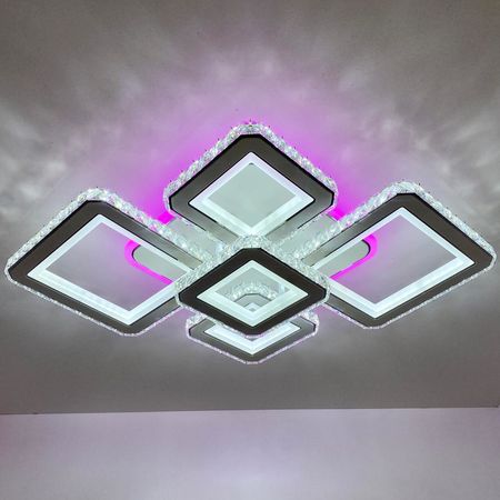Светильник светодиодный 60243/5 RGB WH+CR LED 192+36W, фото , изображение 9