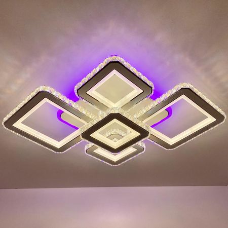 Светильник светодиодный 60243/5 RGB WH+CR LED 192+36W, фото 