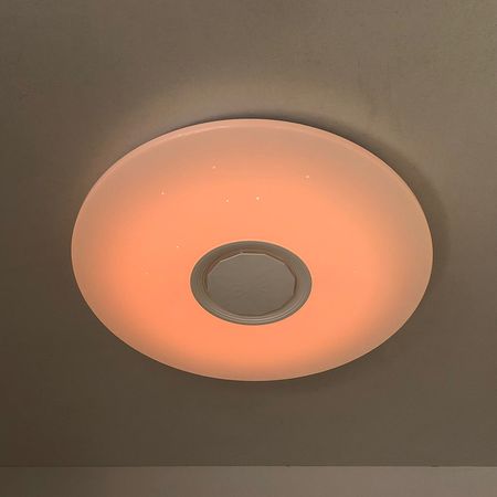 Управляемый светодиодный светильник Ambrella RGB FF201 WH/CH белый/хром 72W D495*85 Музыка+Подсветка, фото , изображение 8