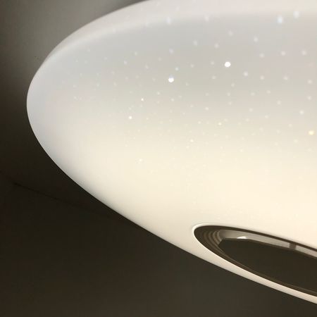 Управляемый светодиодный светильник Ambrella RGB FF201 WH/CH белый/хром 72W D495*85 Музыка+Подсветка, фото , изображение 14