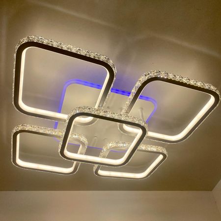Светодиодная люстра DK5820/4+1W WH RGB, фото 