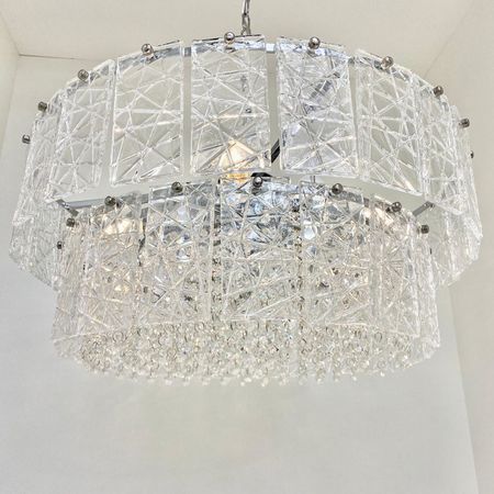 Подвесная хрустальная люстра TR5235/8 CH/CL, фото 