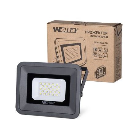 Прожектор LED 30W WFL-30W/B 5500К 800Лм 220V IP65 (230*200*115мм) Wolta, фото 