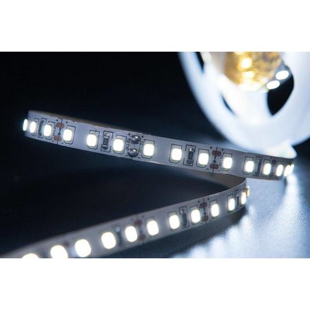 Светодиодная лента 12 Вт/м (120 диодов на метр) SMD 2835 (IP20) холодный белый 12В/SWG, фото , изображение 2