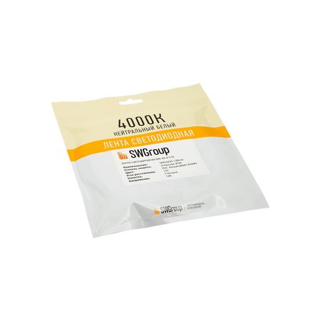 Светодиодная лента 12 Вт/м (120 диодов на метр) SMD 2835 (IP20) нейтральный белый 12В/SWG, фото , изображение 5