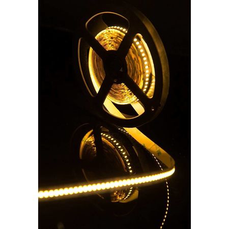 Светодиодная лента 24 Вт/м 12В SMD3014 Открытая (IP33) Цвет Теплый Белый/SWG, фото , изображение 5