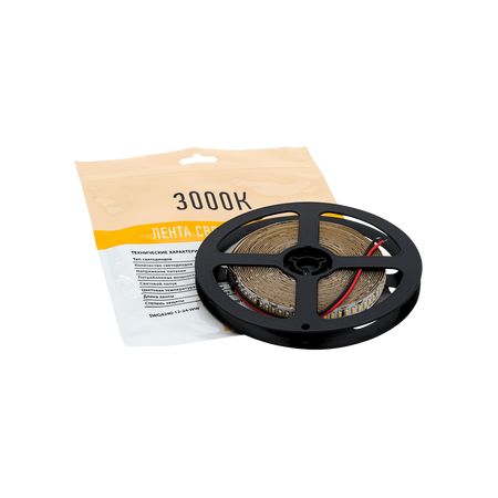 Светодиодная лента 24 Вт/м 12В SMD3014 Открытая (IP33) Цвет Теплый Белый/SWG, фото , изображение 8