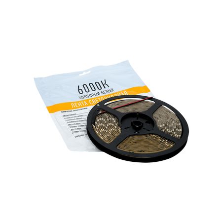 Светодиодная лента 14,4 Вт/м SMD5050 (60 диод/м) Закрытая (IP65) Цвет Холодный белый 12В/SWG, фото 