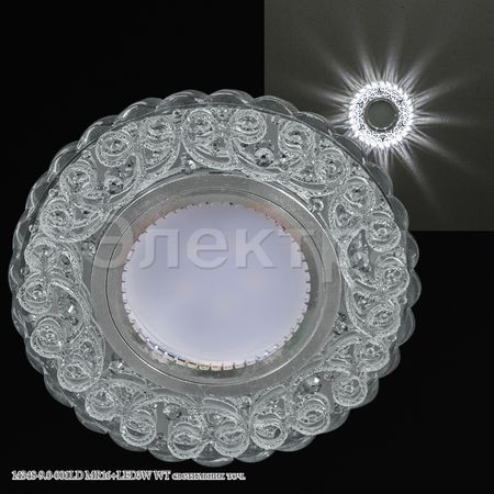 Встр. свет-к 14348-9.0-001LD MR16+LED 3W WT, фото 