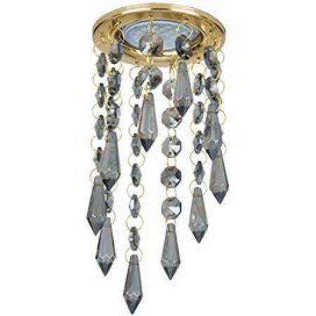 Встр. свет-к Ecola MR16 CR1001 GU5.3 Glass Стекло Круг на подвесе"под скос" Тониров/Золото 84x21, фото 