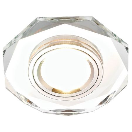 Встр. свет-к 8020 CL хром MR16 D90 mm амбрелла, фото 