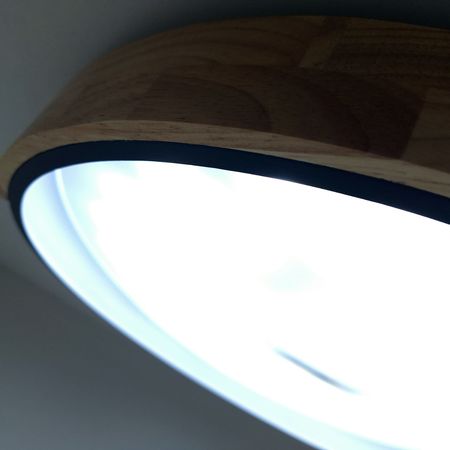Светильник светодиодный ESTARES SOLEIN 75W BK/WOOD/WHITE, фото , изображение 4
