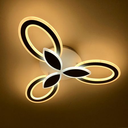 Люстра светодиодная ESTARES AURORA DOUBLE 60W с пду WT, фото 