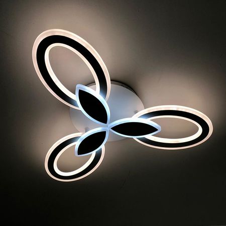 Люстра светодиодная ESTARES AURORA DOUBLE 60W с пду WT, фото , изображение 3