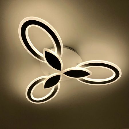 Люстра светодиодная ESTARES AURORA DOUBLE 60W с пду WT, фото , изображение 4