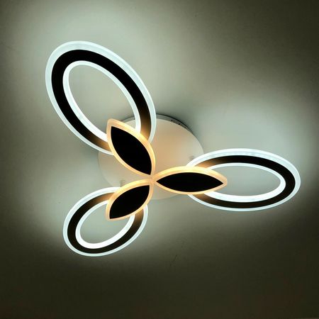Люстра светодиодная ESTARES AURORA DOUBLE 60W с пду WT, фото , изображение 5