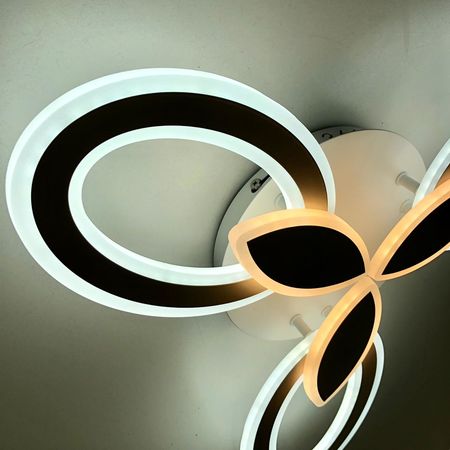 Люстра светодиодная ESTARES AURORA DOUBLE 60W с пду WT, фото , изображение 8