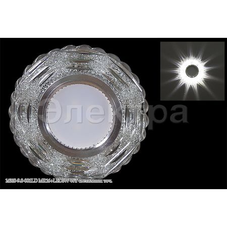 Встр. свет-к 14310-9.0-001LD MR16+LED3W WT, фото 