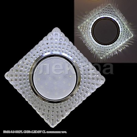 Встр. свет-к 53401-9.0-001PL GX53+LED4W CL, фото 