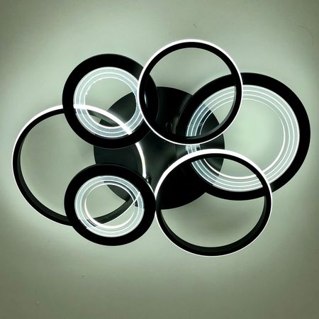 Люстра с/д Х20454/5S BK LED 120W, фото , изображение 4