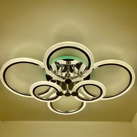 Светодиодная люстра 3009/6 CR/RGB, фото , изображение 3