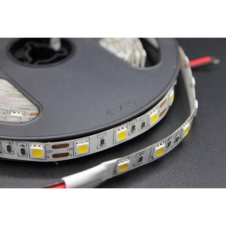 Светодиодная лента 14.4 Вт/м SMD5050 (60 диод/м) Открытая (IP20) Цвет Нейтрально белый LR, фото , изображение 2