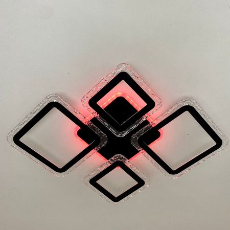 Люстра светодиодная ESTARES OVAL DOUBLE ICE RGB BK 75W, фото , изображение 5