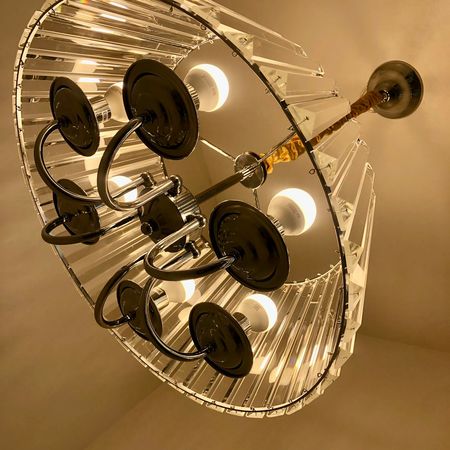 Подвесная люстра с хрусталем TR5038/6 CH/CL, фото , изображение 4