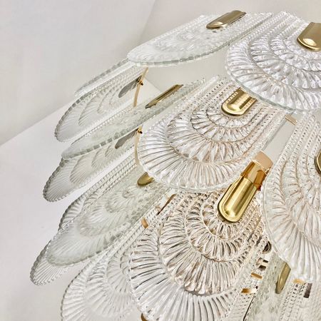 Подвесная люстра с хрусталем Ambrella TR5388/12 GD/FR E27*12 D600*400, фото , изображение 6