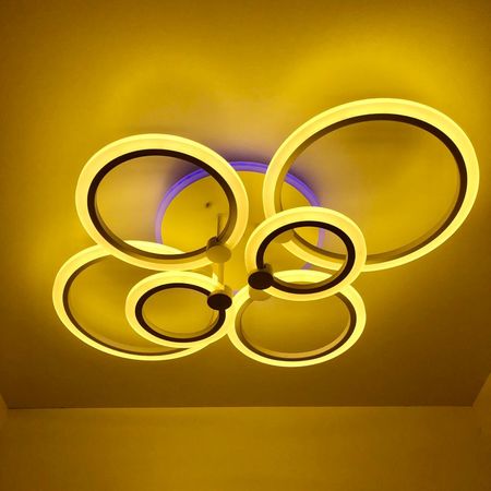 Светильник светодиодный LI8449/6 WH (RGB) 108W+7W ПДУ, фото , изображение 5