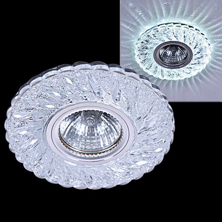 Встр. свет-к 51015-9.0-001MN MR16+LED3W WH, фото 