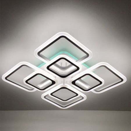 Светодиодная люстра LI8822/4+4 WH RGB 176W+10W(RGB), фото 