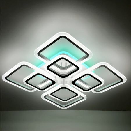 Светодиодная люстра LI8822/4+4 WH RGB 176W+10W(RGB), фото , изображение 2