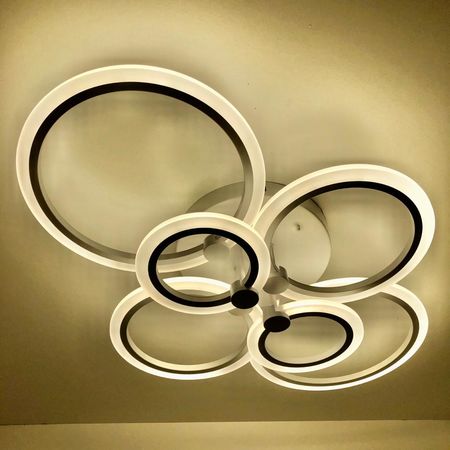 Светодиодная люстра 8449/6 WH 136W, фото 