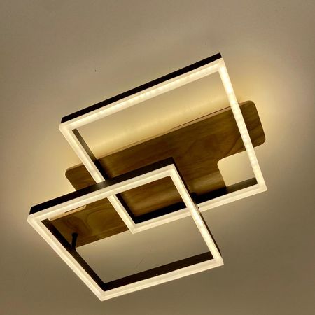 Люстра светодиодная ESTARES WOODY LOFT 85W BK, фото 