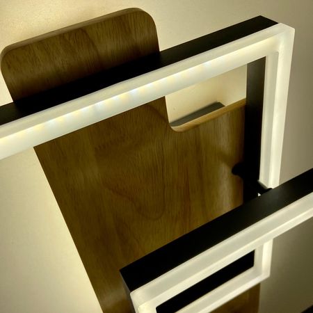 Люстра светодиодная ESTARES WOODY LOFT 85W BK, фото , изображение 5