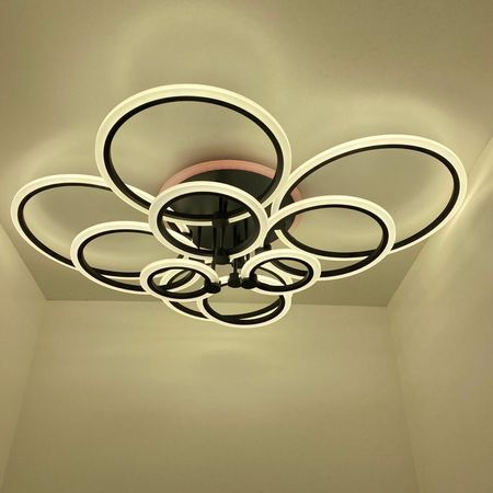Светодиодная люстра 3109/10 BK RGB, фото , изображение 10