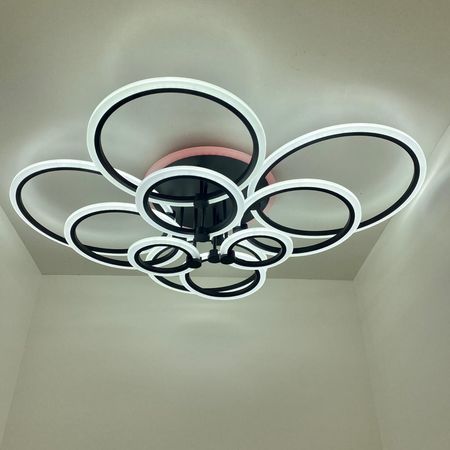 Светодиодная люстра 3109/10 BK RGB, фото , изображение 5