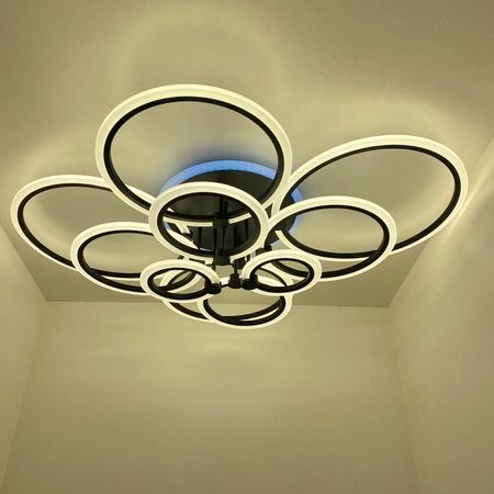 Светодиодная люстра 3109/10 BK RGB, фото 