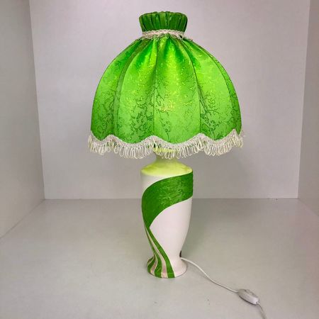 Настольная лампа 125.24 Грация крашенная комби с фигурным абажуром, фото 