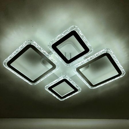 Люстра светодиодная ESTARES OVAL DOUBLE ICE RGB WT 75W, фото , изображение 6